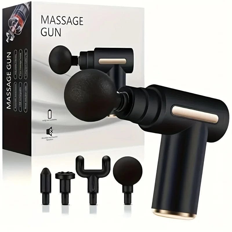 Massage Gun 5 In 1 Multifunctional Electric Full Body Massage Equipment Set - 6 Speeds With 4 Massage Heads For Deep Tissue Relief And Relaxation (Random Color)
