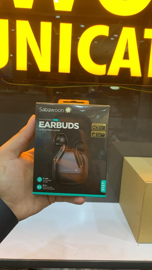 Sabawoon S137 Wireless Earbuds Bluetooth 5.4 Type-C Charging Earbuds Are Designed For Daily Music, Gaming And Calling