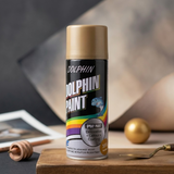 Dolphin Chrome Gold Spray Paint 300ml – High Shine Metallic Finish Spray