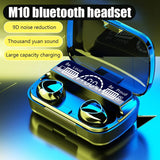 M10 TWS Wireless Bluetooth Earbuds With 9D Noise Reduction & Digital Display Charging Case
