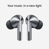 Samsung Galaxy Buds 3 Pro AI True Wireless Bluetooth Earbuds, Noise Cancelling, Sound Optimization, Redesigned Comfort Fit, Silver
