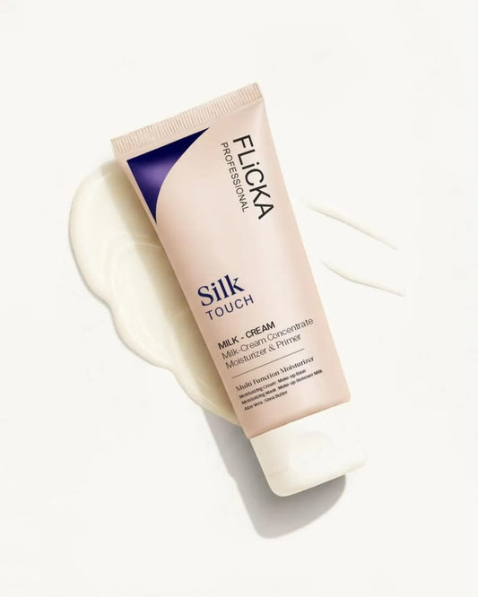 FLiCKA Silk Touch 3‑In‑1 Moisturizer & Primer | Hydrating, Lightweight, Long‑Lasting | Pore Minimizer | 60g