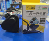 Yf 286 Three In One Charger Durable Reliable Fast Charging Compact Design Suitable For Multiple Devices