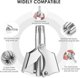 Mini Portable Stainless Steel Nose Hair Trimmer – Manual Safe Grooming Tool For Men & Women
