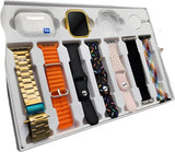 I20 Ultra Max Suit Smartwatch 10-In-1 Box – 2.3-Inch Large Display With 7 Mixed Color Straps And AirPods 2 – Complete Smart Combo Set For Men And Women (Random Color)
