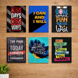 Set Of 6 Premium Wall Art Photo Tiles – Modern Home Decor Sets 8x11