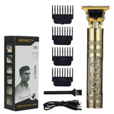 Vintage T9 Hair Trimmer For Men Professional Usb Rechargeable Beard And Hair Cutting Machine Precision Shaver