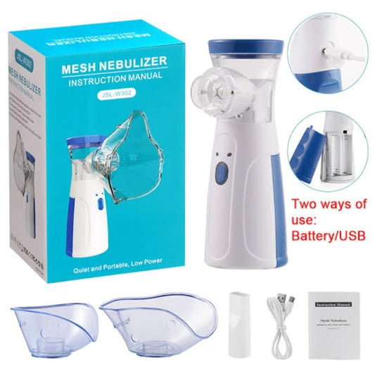 Mini Portable Silent Nebulizer Handheld Inhaler Atomizer: Medical Grade Mesh Technology For Asthma And Respiratory Care