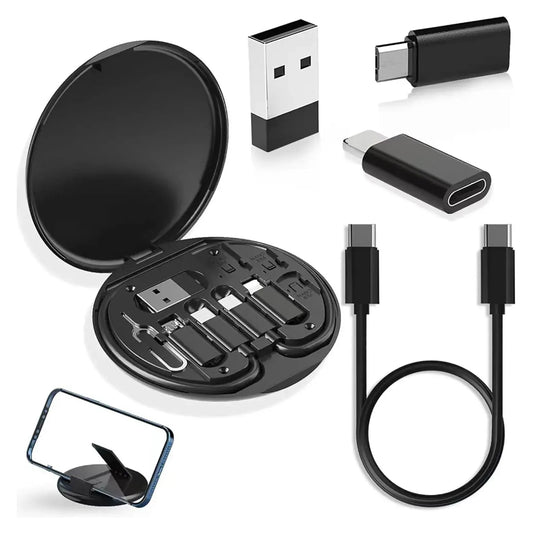 ( 5 In 1 ) Data Cable Set All Solutions In One | Data Cable Set 60w Fast Charging - Random Color