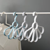 Flower Scarf Belt Hanger Multi Function Plastic Scarf Hanger 5 Holes Space Saving Organizer For Scarves Ties And Jewelry (Random Color)