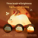 Cute Rabbit Silicone Lamp – Soft Touch Night Light For Kids & Home Decor
