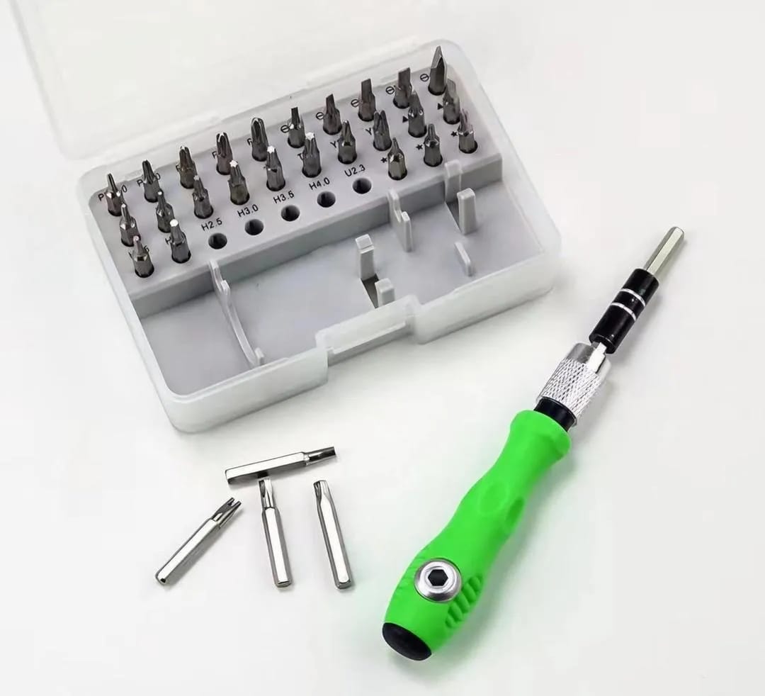 32 In 1 Precision Screwdriver Set With Handle – Multi-Bit Repair Tool Kit