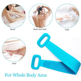 Combo Deal Of Silicone Back Scrubber And Silicone Bath Brush - Soft Body Exfoliating Shower Tools For Effective Cleaning And Skin Massage