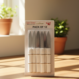 12 Piece Knife Set | Professional Stainless Steel Kitchen Knives With Ergonomic Handles | Sharp, Durable, Anti-Rust Blades For Cooking & Food Prep
