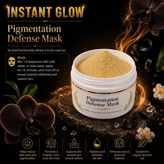 Pigmentation Defense Face Mask 50g – Natural Brightening Mask For Dark Spots, Uneven Skin Tone & Healthy Glow