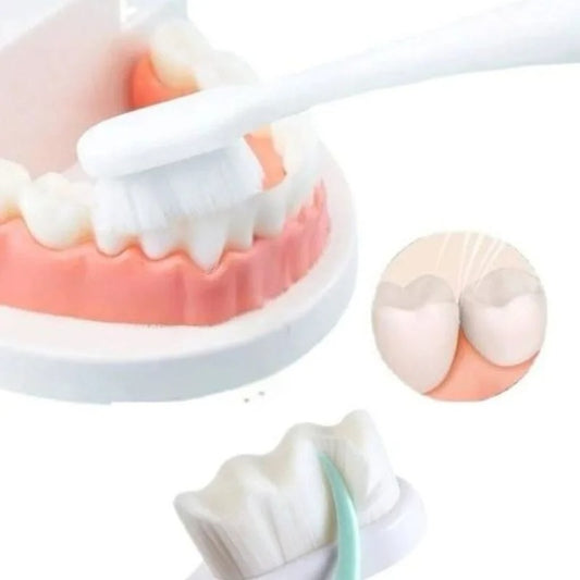 Nano Toothbrush With Travel Case | Ultra Soft Micro-Nano Bristles | Gentle Toothbrush For Sensitive Gums | Suitable For Adults & Kids | Random Color