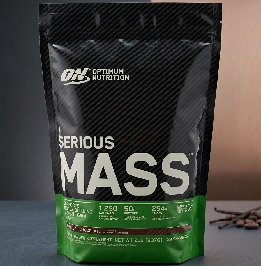 Optimum Nutrition Serious Mass Weight Gainer 2LB Pack – High Calorie Protein & Muscle Mass Support