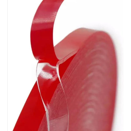 Double Sided Tape Heavy Duty Transparent Strong Adhesive Removable Tape 10 Meter 10 Mm