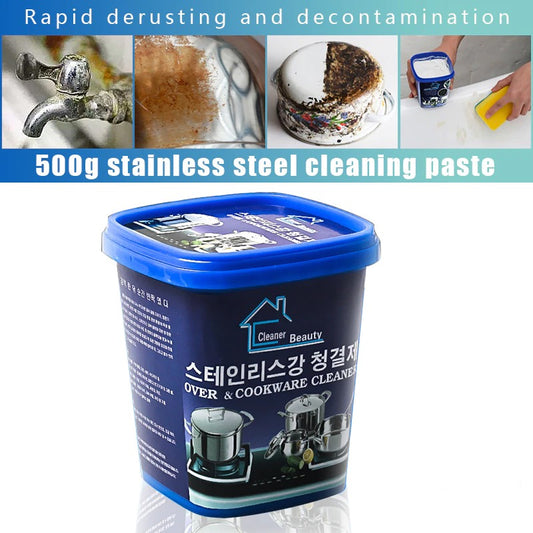 Cleaner Kitchen Washing Pot Bottom Black Scale Decontamination Household Stainless Steel Cleaning Paste Powerful (  Made in China )500g