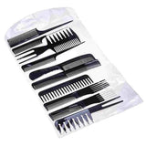 10 Pcs Professional Hair Styling Comb Set | Barber, Salon & Personal Grooming Combs Kit