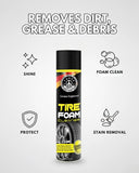 Tire Foam Cleaner – Clean, Shine And Protect | THREE GUYS | German Engineered (650ML)