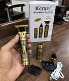 Kemei Km-6711B 3-In-1 Rechargeable Trimmer Set - Personal Care Product Designed For Grooming And Daily Shaving Routine
