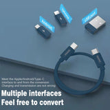 ( 5 In 1 ) Data Cable Set All Solutions In One | Data Cable Set 60w Fast Charging - Random Color