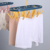 Home Square 12 Clip Underwear Socks Drying Hanger - ( Pack Of 2 ) In Pakistan