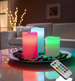 Home Square 3 Piece LED Candle Set In Pakistan