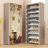 Home Square 8 Layer Printed Shoe Rack In Pakistan