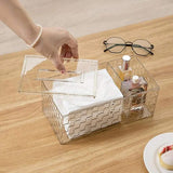 Home Square Acrylic Tissue Box With Holder In Pakistan