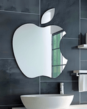 Home Square Apple Shaped Sticker Mirror In Pakistan