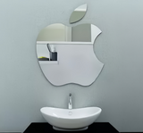 Home Square Apple Shaped Sticker Mirror In Pakistan