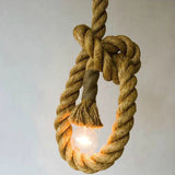 Home Square Ceiling Hanging Vintage and Rustic Rope Light In Pakistan