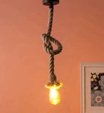 Home Square Ceiling Hanging Vintage and Rustic Rope Light In Pakistan