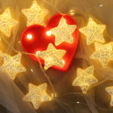 Home Square Cracked Star Decoration String Lights ( Cell Operated ) In Pakistan