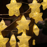 Home Square Cracked Star Decoration String Lights ( Cell Operated ) In Pakistan