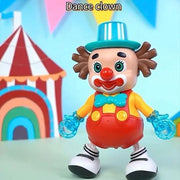 Dance clown funny performance ( action. Sound. Light)