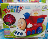 Home Square Light Train with 3D Light and Music Toy In Pakistan