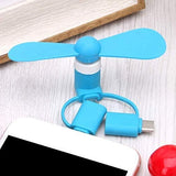 Home Square OTG USB PORTABLE FAN ( Pack Of 2 ) In Pakistan