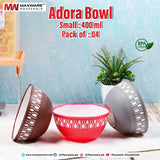 Home Square Pack of 4 Multipurpose Kitchen Adora Bowl 400ML. Random Colours In Pakistan