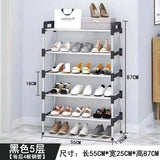 Home Square Shoes Rack Steel Rod 5 Layer In Pakistan