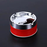 Home Square Stainless Steel Unbreakable Ashtray with Lid In Pakistan