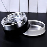 Home Square Stainless Steel Unbreakable Ashtray with Lid In Pakistan