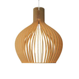 Home Square Wood Pendant Lamp / Pendant Light / Modern Lamp (Dark brown color) In Pakistan