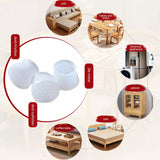 Pack Of 4 Anti-Slip Bottom Pads For Chair & Furniture