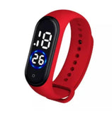 Latest  M4 LED Watch Digital Sports Bracelet for Boys & Girls – Waterproof Touch Display – Random Band Color (Without Box)