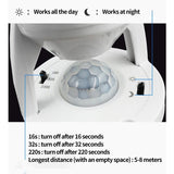 Infrared Motion Sensor Lamp Holder – 360° Smart Light Socket With Automatic On/Off Detection