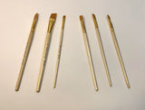 Pack Of 6 Professional Angular Brush Set For Artists – Wooden Handle & Ultra-Soft Tapered Bristles | Multi-Purpose Brushes For Painting, Designing, Calligraphy & Craft | Ideal For Acrylic, Oil & Watercolors
