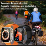 7-In-1 Ultra Smart Watch – Advanced Multi-Feature Fitness Tracker With Heart Rate Monitor, Sleep Tracking, Bluetooth Calling, Sports Modes & More Random Color Straps - Smartwatch With 6 Silicone Stripes And 1 Metal Strip